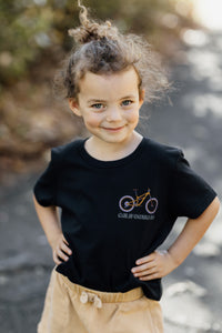 Kid's Bike Truckee Tee in Vintage Black