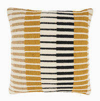 Dynamic Stripe Geometry Throw Pillow | California 89
