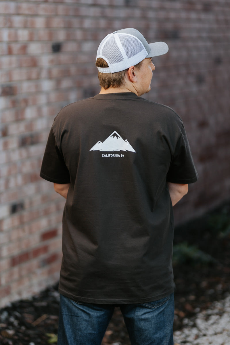 Men's Short Sleeve Shield Front, Mountain Back