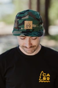 5 Panel Strapback Hat | California 89