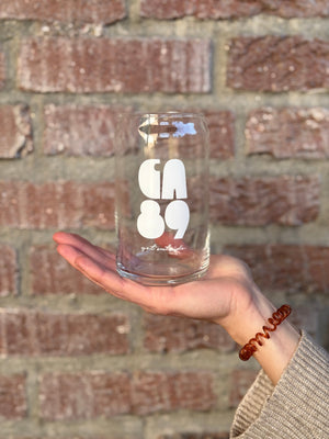 California 89 Glass Can | Woodgrain Drinkware