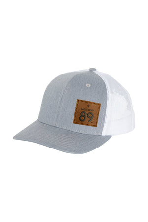 California 89 Grey & White Trucker Hat