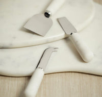 Marble Set of 3 Cheese Knives