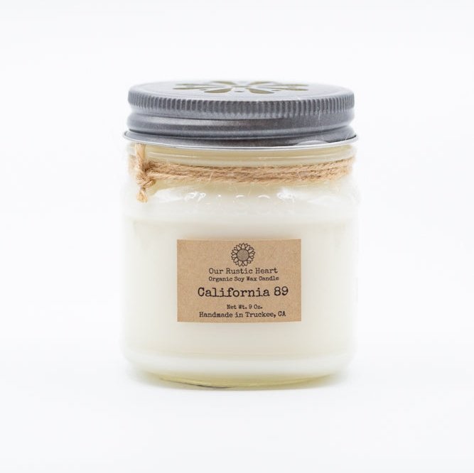 Our Rustic Heart Candle 9oz | California 89