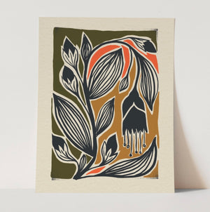 Mid Century 11" x 14" Prints Wanderer Wall Art