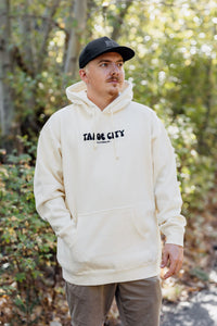 Unisex Bubble Tahoe City Hooded Sweatshirt in Bone
