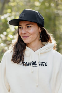 Unisex Bubble Tahoe City Hooded Sweatshirt in Bone