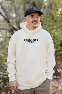 Unisex Bubble Tahoe City Hooded Sweatshirt in Bone