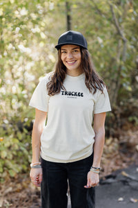 Unisex Bubble Truckee Short Sleeve T-Shirt in Ivory