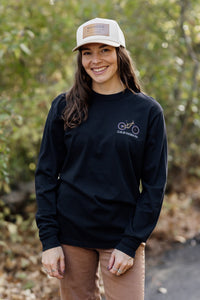 Unisex Long Sleeve Bike Truckee in Black