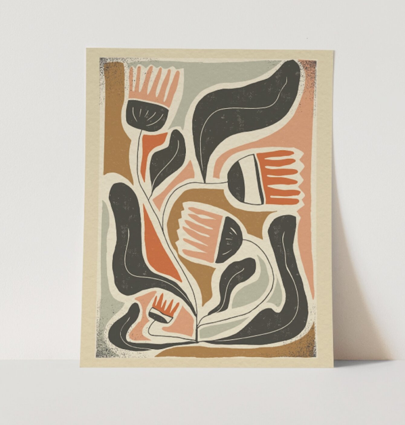 Mod Flower Mid Century Art Print 11x14 | California 89