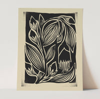 Wander Black and White Mid Century Art Print 11x14 | California 89