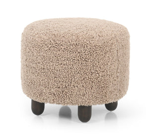 Aniston Ottoman, Burnt Birch,  22.5"W x 22.5"D x 20.5"H