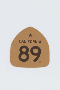 California 89 Leather Shield Patch