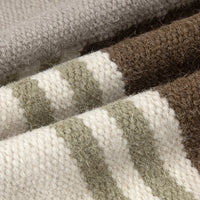 Modern Geometric Brown/Gray Throw Pillow 24"