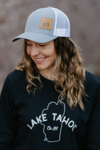 California 89 Grey & White Trucker Hat