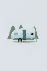 Small Sticker, Camper | California 89