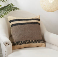 Kilim Design Throw Pillow with Down Filling