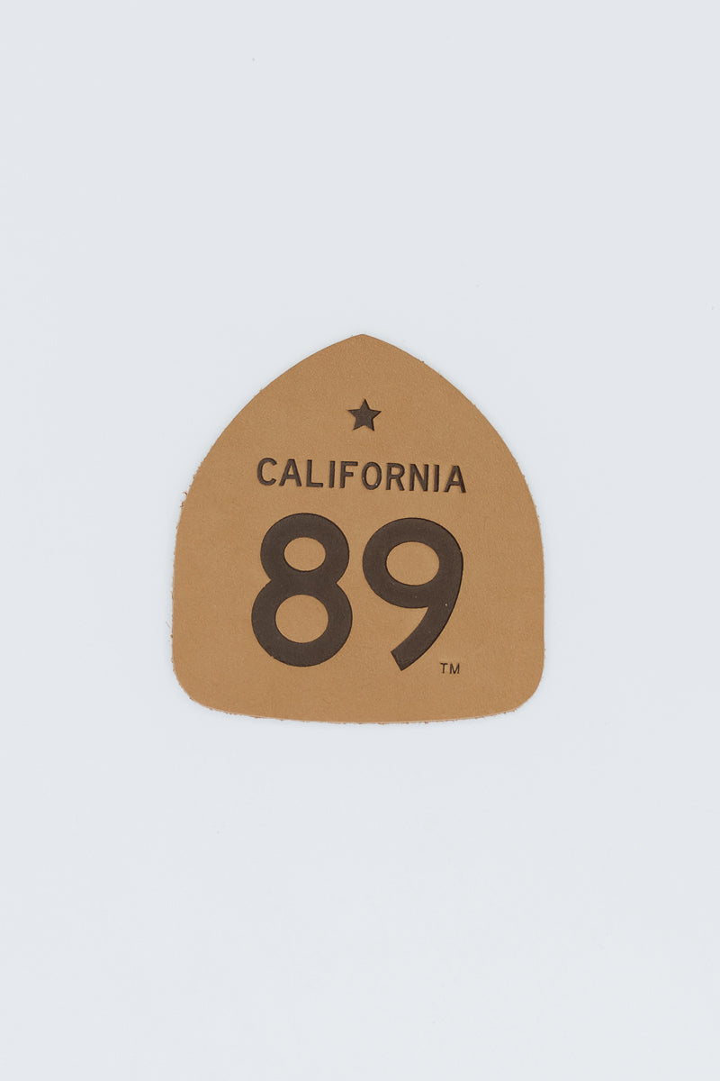 California 89 Leather Shield Patch